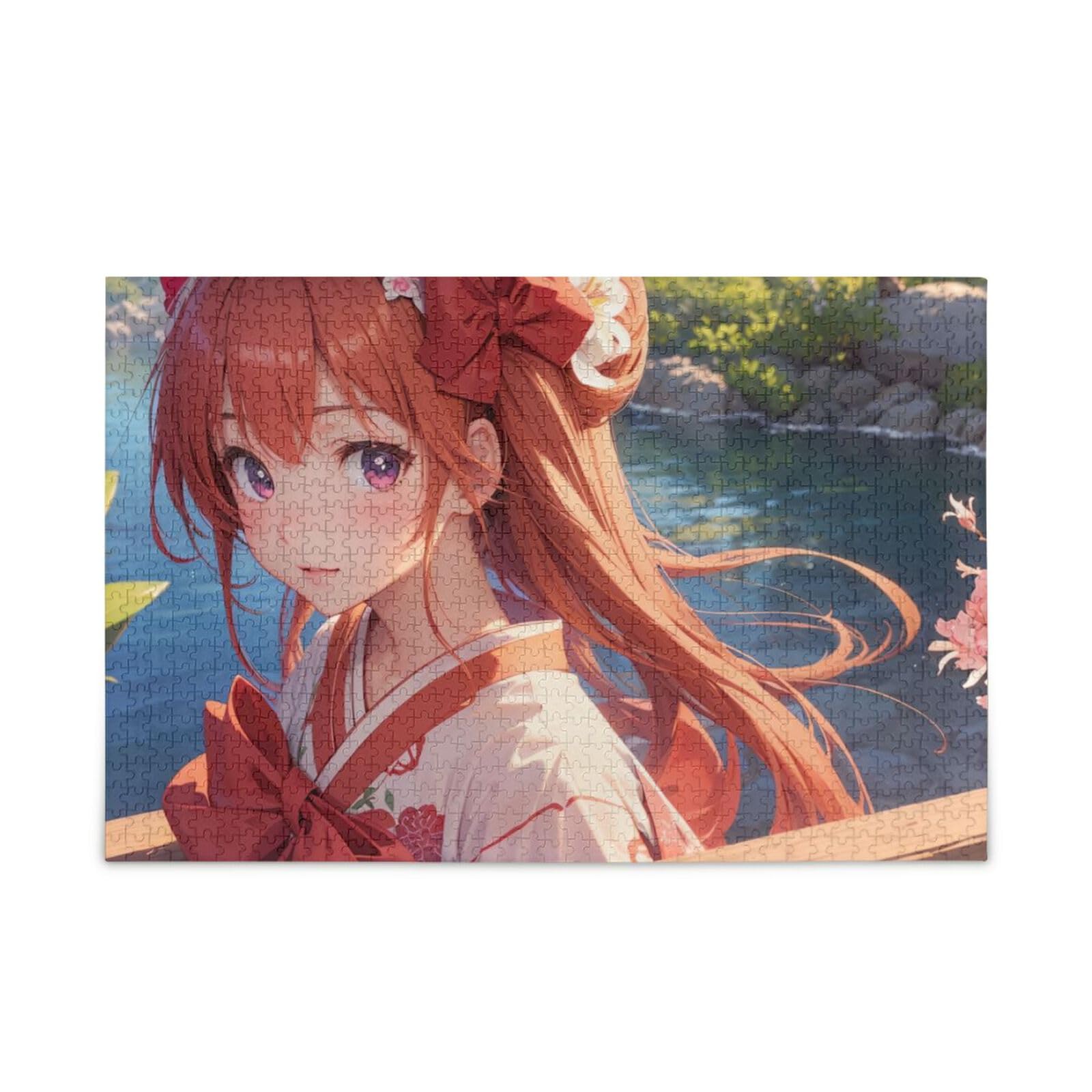 Amazon.com: ZENWAWA Anime Girl Japanese Jigsaw Puzzle 500 Pieces